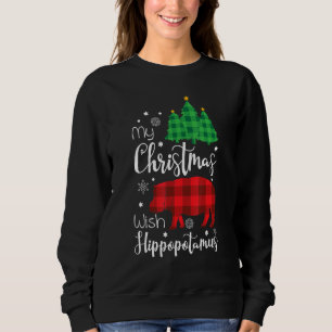 Ik wil een nijlpaard voor Kerstmis Kerstmis Nijlpa Trui
