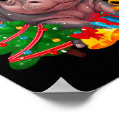 Ik wil een nijlpaard voor kerstmis poster (Hoek)