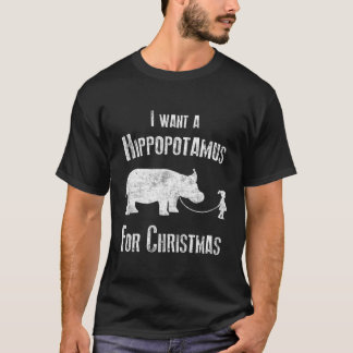 Ik wil een nijlpaard voor nijlpaarden t-shirt
