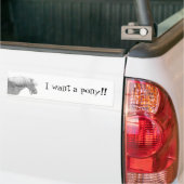 Ik wil een pony!! Number Sticker (Op Truck)