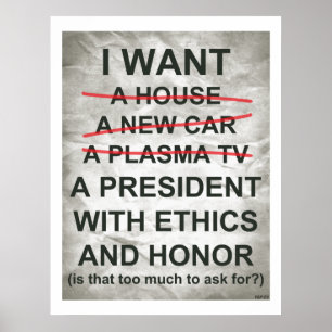 Ik wil een President Poster