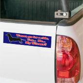 Ik wil een ride... Wiener Dog Bumpersticker (Op Truck)