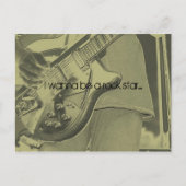 Ik wil een rockster zijn.... briefkaart (Voorkant)