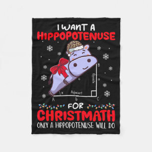 Ik Wil Een Schuine Zijde Voor Kerstmis Wiskunde Le Fleece Deken