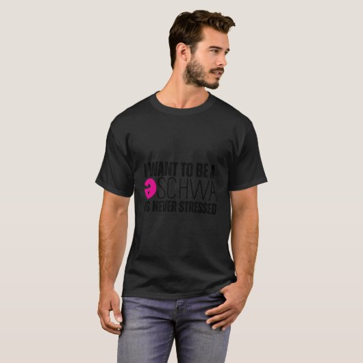Ik wil een Schwa Reading Teacher Speech Therapy zi T-shirt (Voorkant volledig)