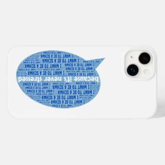 Ik wil een schwa worden Case-Mate iPhone case (Achterkant (horizontaal))