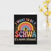 Ik wil een Schwa zijn, het heeft nooit de nadruk g Kaart (Gele Bloem)