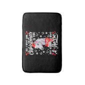 Ik wil een Shirt voor een paardenkerst. Badmat (Voorkant Verticaal)