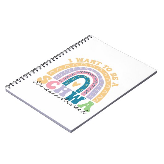 Ik wil een sjwa zijn, het is nooit beklemtoond Wet Notitieboek (Linkerzijde)