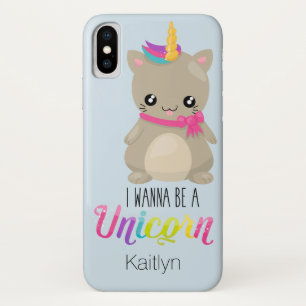 Ik wil een Unicorn Hoesje-Mate iPhone X Hoesje 3 z