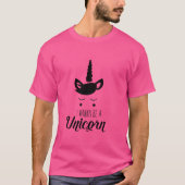Ik wil een Unicorn worden T-shirt (Voorkant)