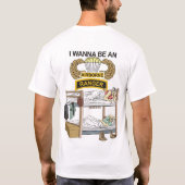 Ik wil een vliegergevaar worden. t-shirt (Achterkant)