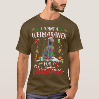 Ik wil een weimarant voor kerstvakanties. t-shirt