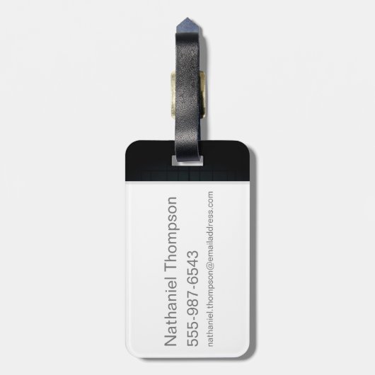 Ik wil een wizard worden bagagelabel (Achterkant verticaal)