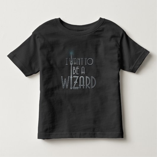 Ik wil een wizard worden kinder shirts (Voorkant)
