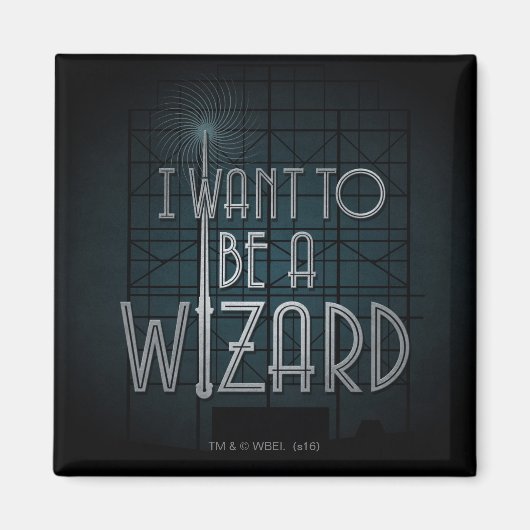 Ik wil een wizard worden magneet (Voorkant)