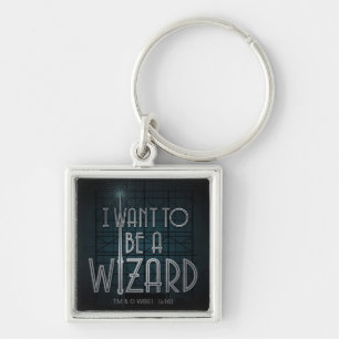 Ik wil een wizard worden sleutelhanger