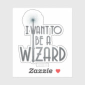 Ik wil een wizard worden sticker (Vel)