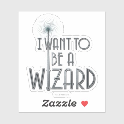 Ik wil een wizard worden sticker (Vel)