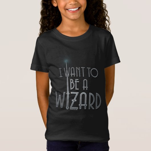 Ik wil een wizard worden t-shirt (Voorkant)