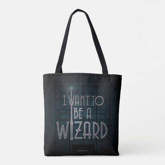 Ik wil een wizard worden tote bag (Achterkant)