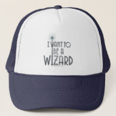 Ik wil een wizard worden trucker pet (Voorkant)