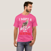 Ik wil een wolf voor een kerst wolf liefhebber van t-shirt (Voorkant volledig)