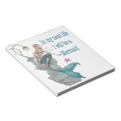 Ik wil een Zeemeermin worden Notitieblok (Schuin)