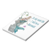 Ik wil een Zeemeermin worden Notitieblok (Linkerzijde)