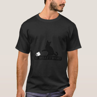 Ik wil een zwarte kat t-shirt