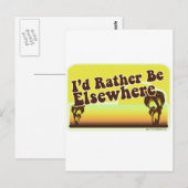 Ik wil Elsewhere zijn Briefkaart (Voorkant / Achterkant)