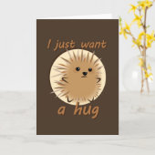 Ik wil enkel een Omhelzing Kaart (Gele Bloem)