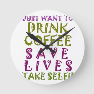 Ik wil enkel koffie drink & nemen selfies ronde klok