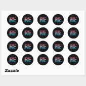 Ik wil er niet uitzien mager grappig workout kick ronde sticker (Vel)