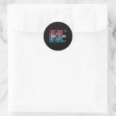 Ik wil er niet uitzien mager grappig workout kick ronde sticker (Tas)