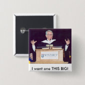 Ik wil er zo'n grote. vierkante button 5,1 cm (Voorkant /achterkant)