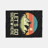 Ik wil ergens heen gaan fleece deken (Voorkant (Horizontaal))