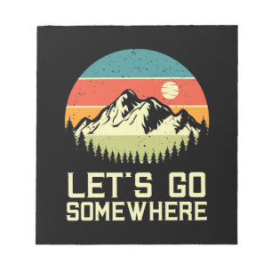 Ik wil ergens heen notitieblok