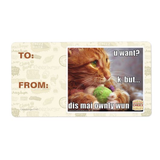 Ik wil? etiket (Voorkant)