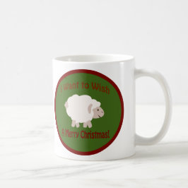 Ik wil Ewe een prettige kerst wensen Koffiemok