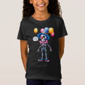 Ik wil feesten! Skelet in een clownkostuum, Hal T-shirt (Voorkant)
