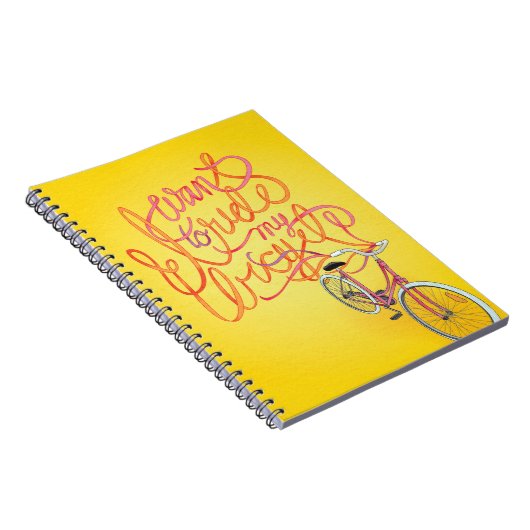 Ik wil fietsen op mijn fiets - Laptop Notitieboek (Rechterzijde)