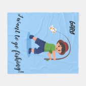 "IK WIL GAAN GEVIST" DEKEN VOOR JONGENS (Voorkant (Horizontaal))