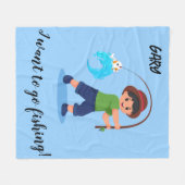 "IK WIL GAAN GEVIST" DEKEN VOOR JONGENS (Voorkant (Horizontaal))