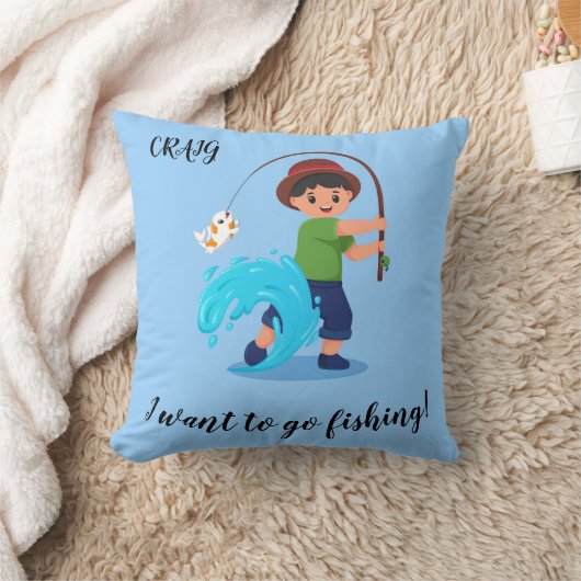 "IK WIL GAAN VIST", Vist Boys Kussen (Deken)