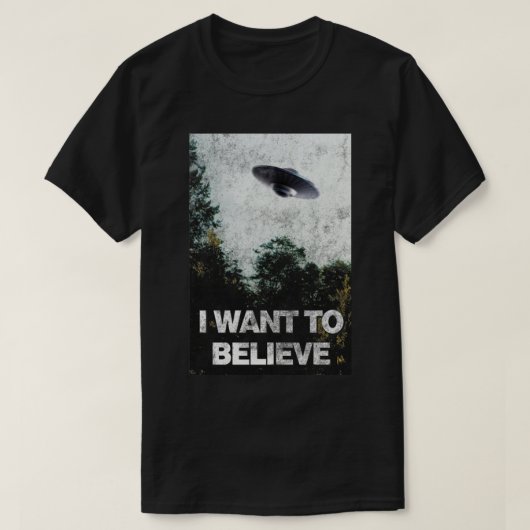 Ik wil gebied 51 van de UFO geloven T-shirt (Design voorkant)