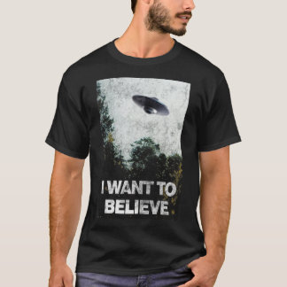 Ik wil gebied 51 van de UFO geloven T-shirt