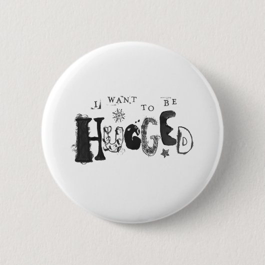 Ik wil geboeid worden ronde button 5,7 cm (Voorkant)