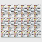 Ik wil geen "aardig man" (feminisme) cadeaupapier (Vlak)