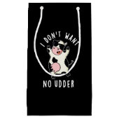 Ik wil geen brutale Koe Pun Dark BG Klein Cadeauzakje (Voorkant)